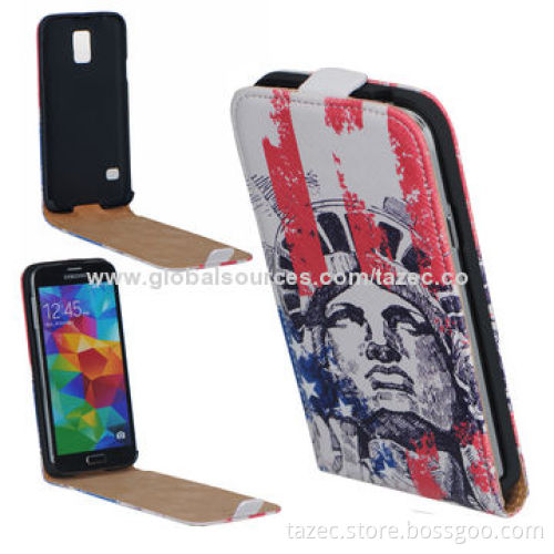 PU Leather Cases, Available in Various Colors and Used for Samsung S4